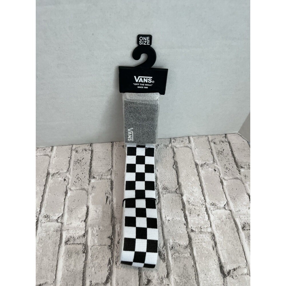 Vans Off The Wall Men's Deppster II Web Belt One Size Black White Checkered New